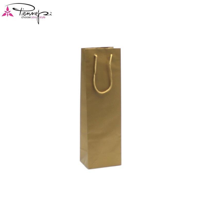 p.n.p. plast pnp 12pz buste porta bottiglia oro con manico 12x9x39cm - foto 1