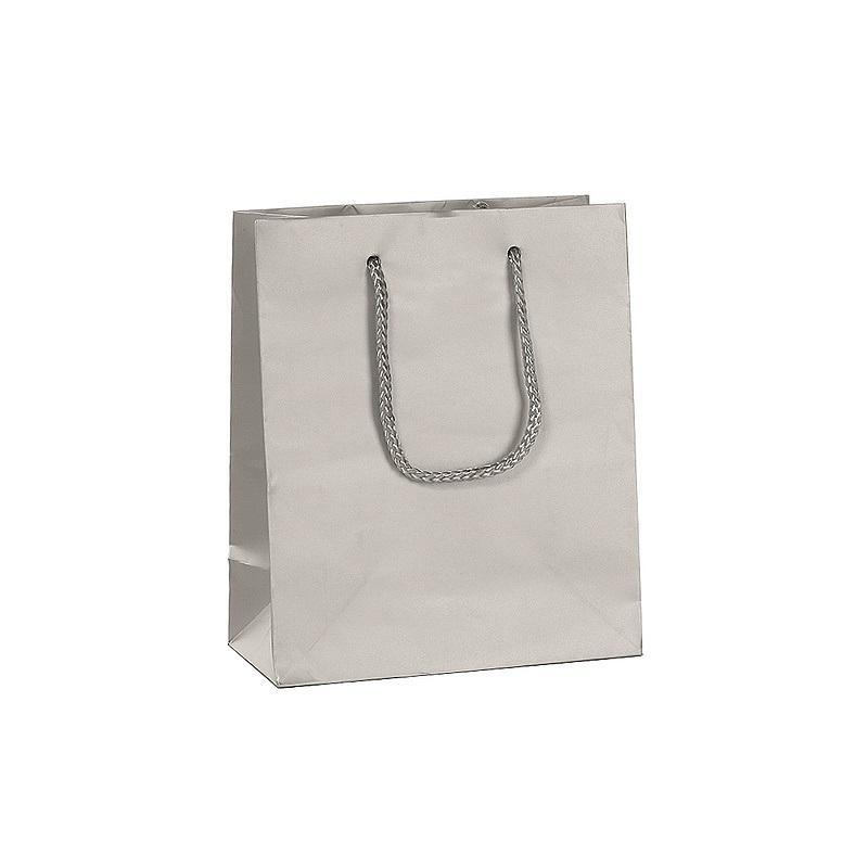 p.n.p. plast pnp 12pz buste regalo shopping argento con manico in cordino 37x27x12 cm - foto 1 p.n.p. plast pnp 12pz buste regalo shopping argento con manico in cordino 37x27x12 cm - foto 1