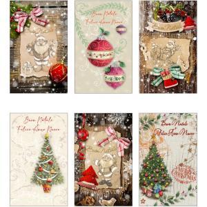 48pz biglietti auguri buon natale 9x14cm fantasie assortite 50165bn