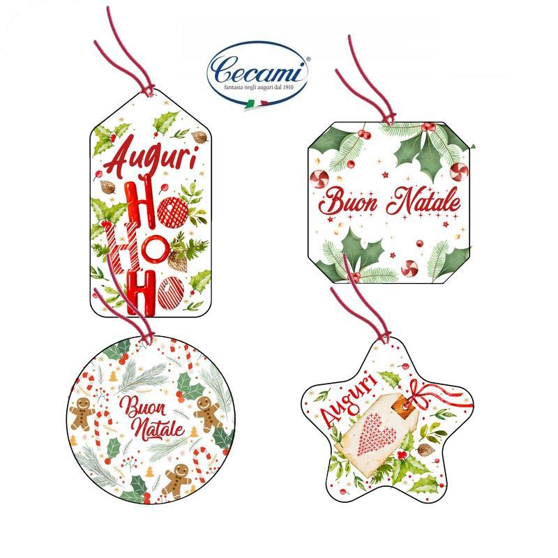 cecami cecami chiudipacco natale dimensioni e fantasie ass. conf. da 100 pz. cod. 50192 - foto 1