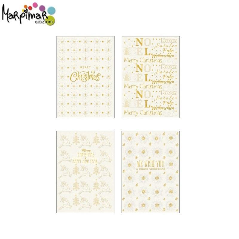 marpimar marpimar 12pz biglietti auguri buon natale con rilievo 12x18cm 21abn06 - foto 1
