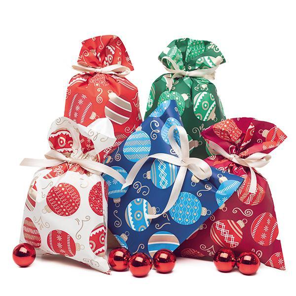 p.n.p. plast pnp 100pz buste sacchetti regalo natalizi joy 16x25cm 5 colori - foto 1