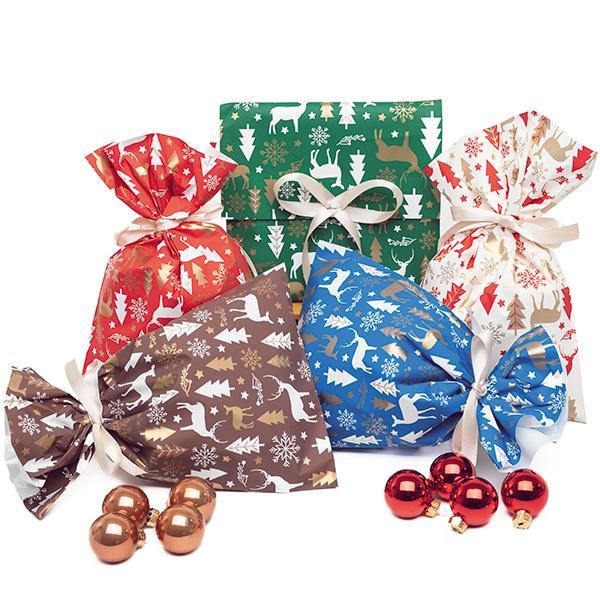 p.n.p. plast pnp 100pz buste sacchetti regalo natalizi nordpol 16x25cm 5 colori - foto 1 p.n.p. plast pnp 100pz buste sacchetti regalo natalizi nordpol 16x25cm 5 colori - foto 1