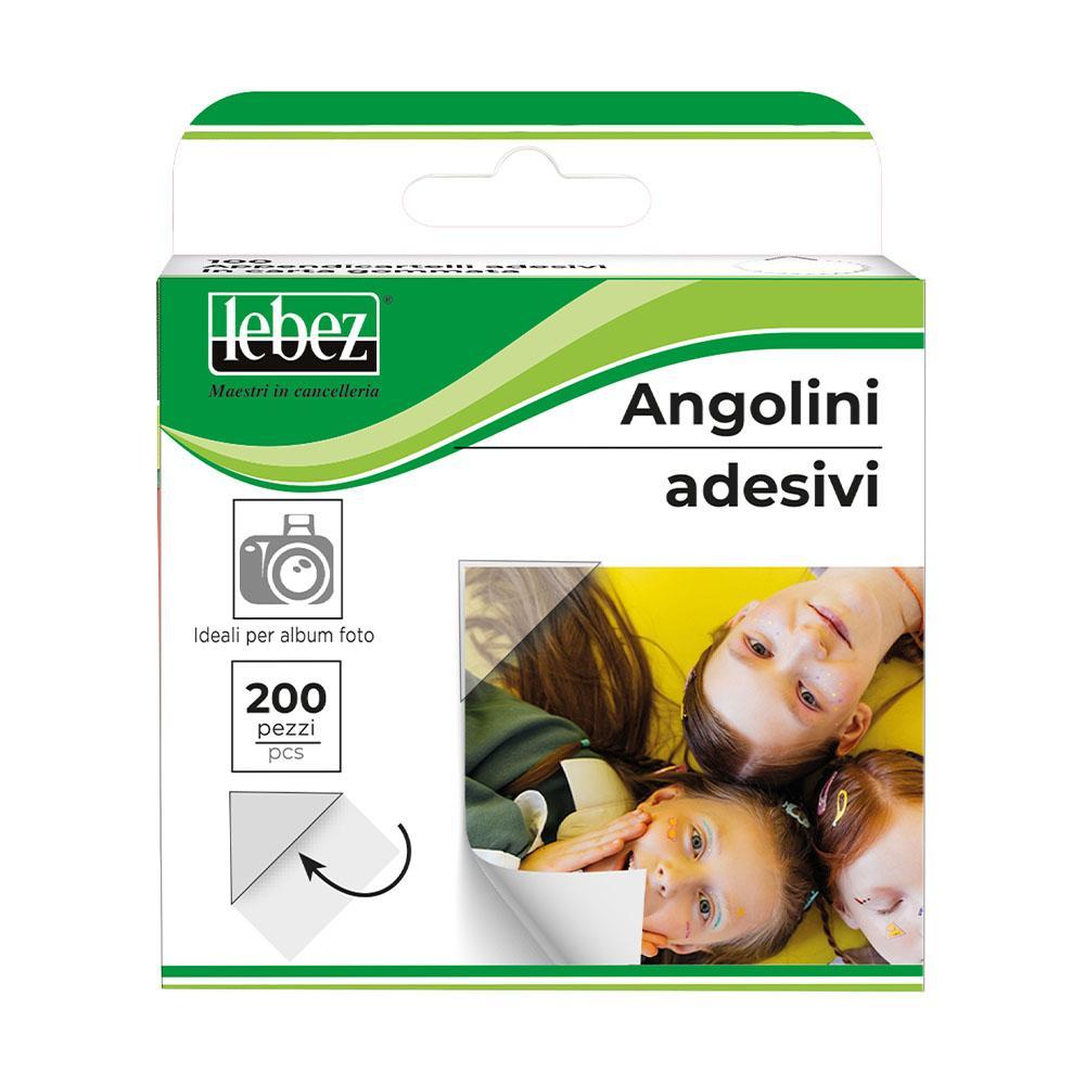 lebez lebez 10 conf da 200pz angolini adesivi per foto 1,8x2cm - foto 2 lebez lebez 10 conf da 200pz angolini adesivi per foto 1,8x2cm - foto 2