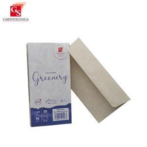 50pz buste da lettera greenery erba 11x22cm 95gr/m