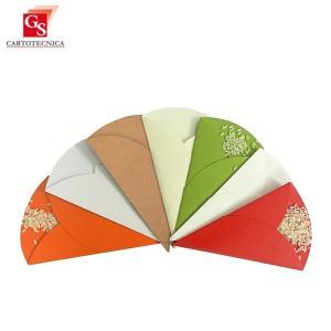 25pz conetti porta riso/confetti bianco liscio