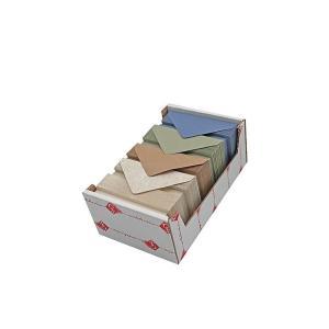 150 biglietti+150 buste 7x11cm carta riciclata col. assortiti