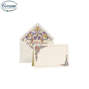 10 buste+10 biglietti 9x14cm stile fiorentino decorazioni floreali 30065