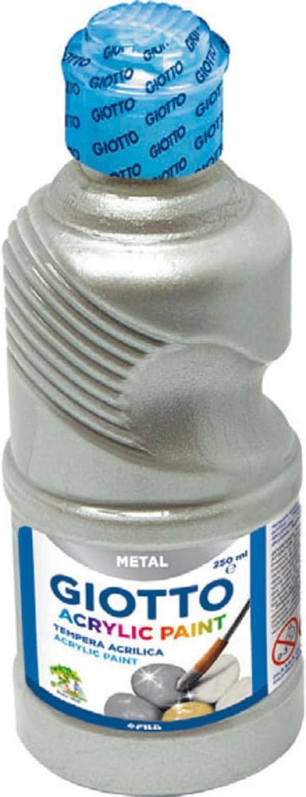 giotto giotto tempera acrilica 250 ml argento - foto 1