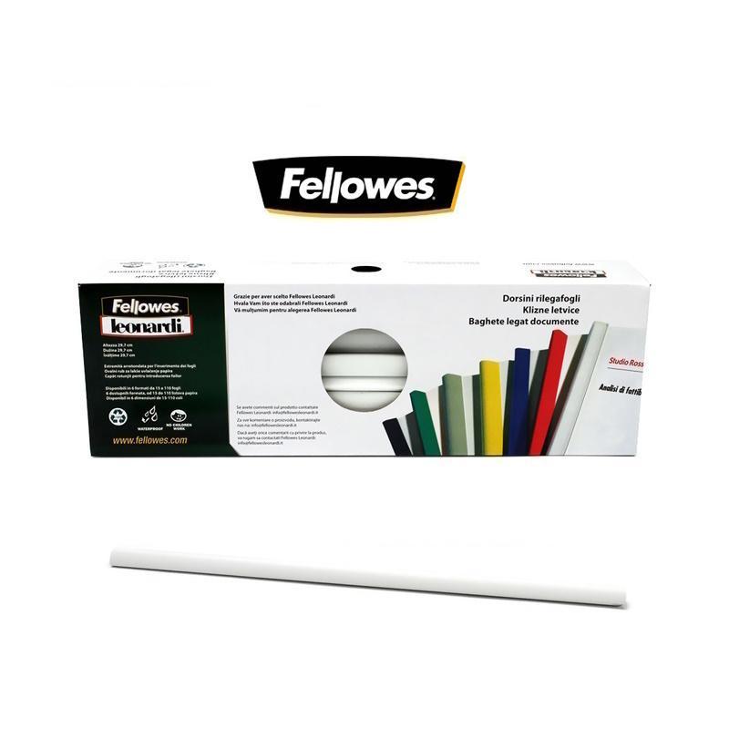 fellowes fellowes bl4 dorsi in plastica per rilegare diam 4 mm 50 pz bianco - foto 1