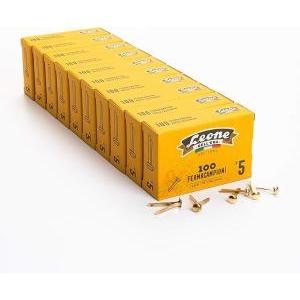 Fermacampioni n. 5 ottonati - 10 conf. da 100 pz.