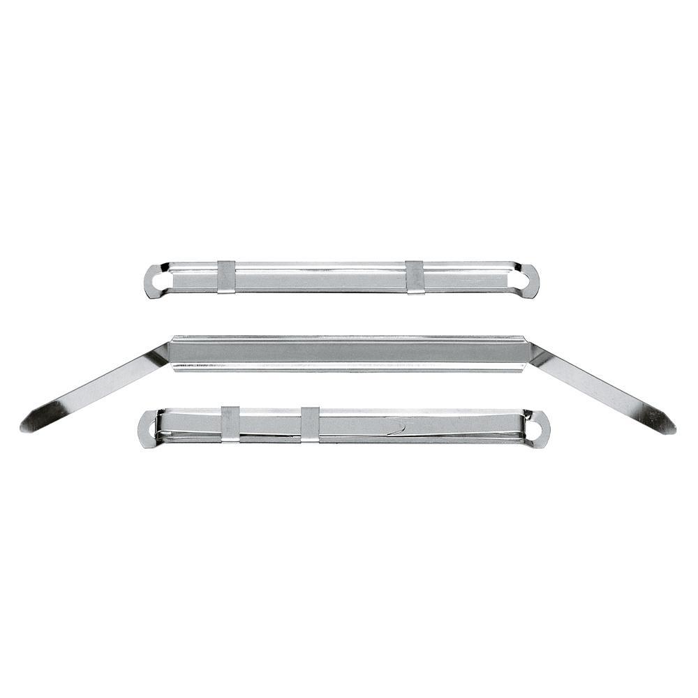 lebez lebez 50pz fermafogli pressini in metallo 1,2x8 cm - foto 1