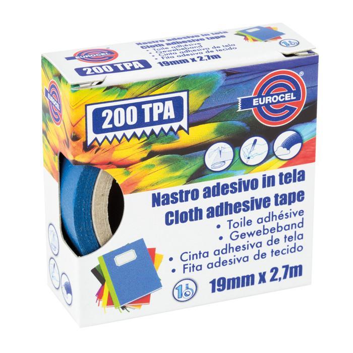 eurocel eurocel nastro adesivo in tela 19mmx2.70mt blu 200 tpa - foto 1