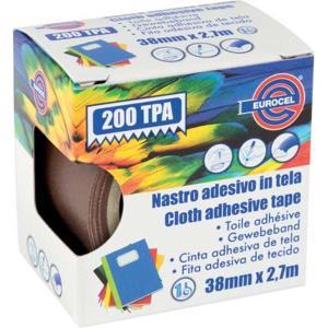 Nastro adesivo in tela 38mmx2,70mt marrone 200 tpa