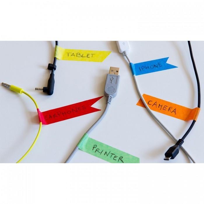 eurocel eurocel 5pz nastro carta adesivo colorato 19mmx10mt - foto 4