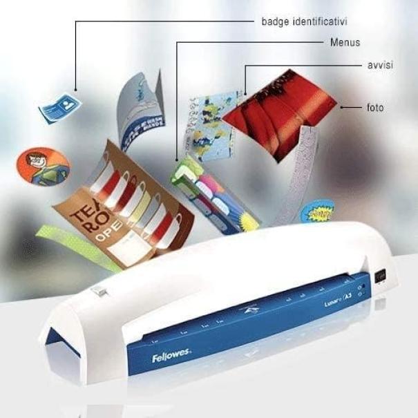 fellowes fellowes plastificatrice a caldo a3 lunar+ bianca - foto 2