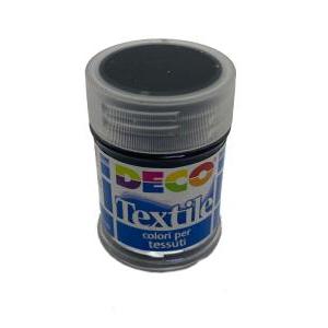 3pz colore per tessuto stoffa 35ml nero