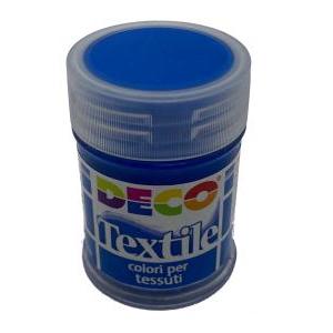 3pz colore per tessuto stoffa 35ml blu oltremare