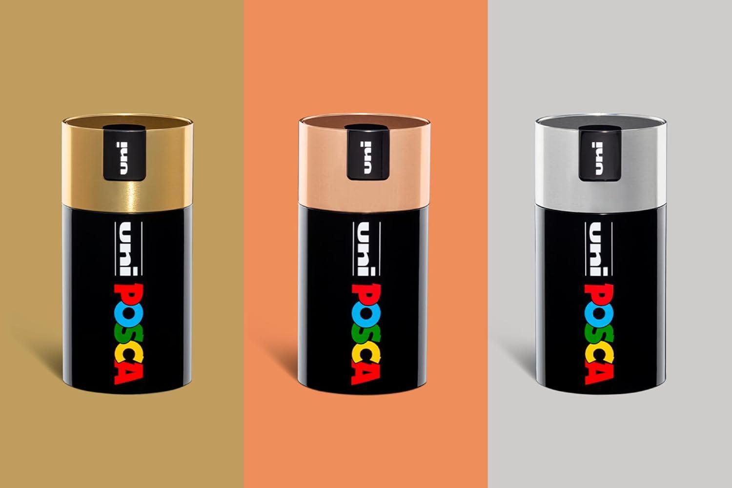 osama uni posca gift box oro 18pz marcatori pennarelli colori assortiti - foto 5