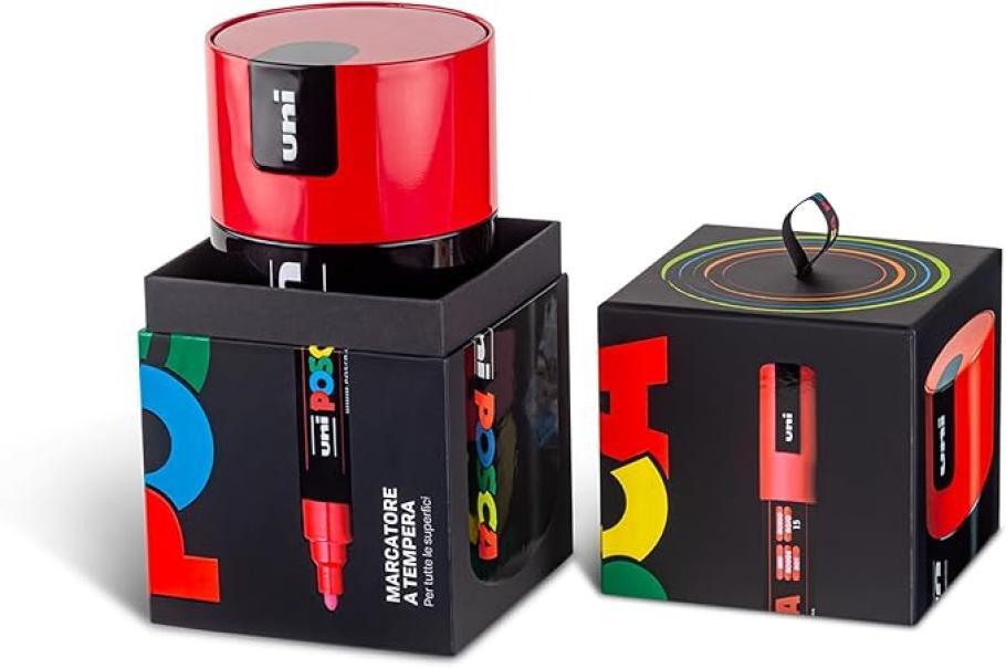 osama uni posca gift box verde 18pz marcatori pennarelli colori assortiti - foto 6