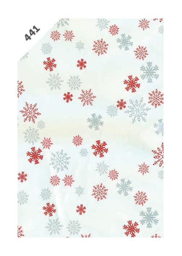 florio carta spa florio 30 rotoli cellophan fantasia natalizia 100cmx3mt - foto 1