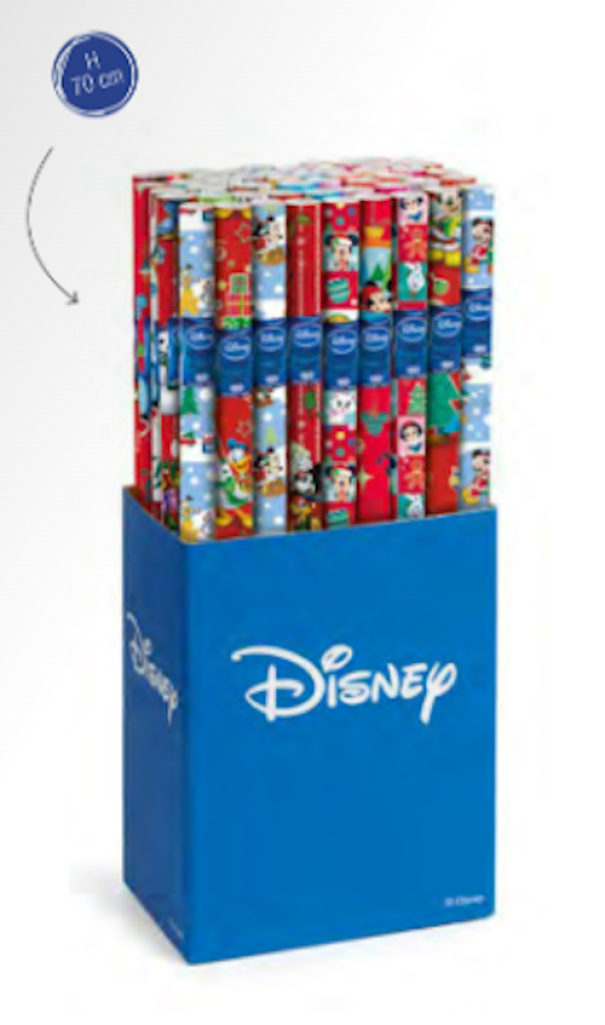 rex rex 50 rotoli carta regalo disney natale da 70cmx2mt gw3j1 - foto 2
