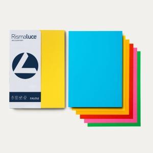 Rismaluce small a4 200gr 50fg 5 colori forti assortiti