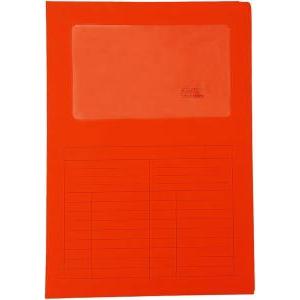 10pz cartelle sintex con finestra 22x31cm rosso