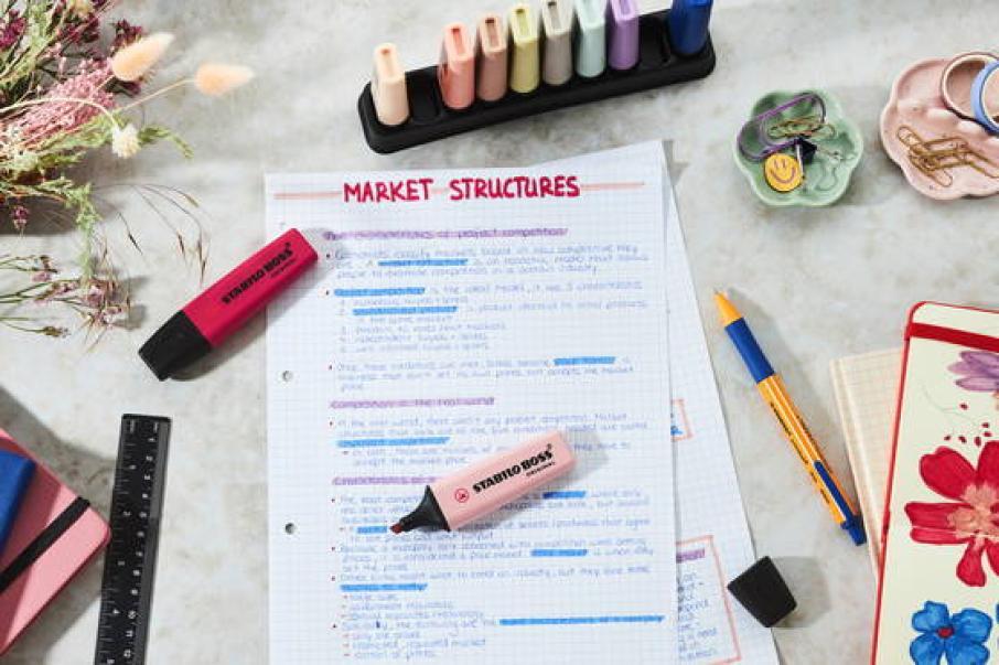 stabilo stabilo boss original 10pz evidenziatore nature wildflower giglio viola - foto 4