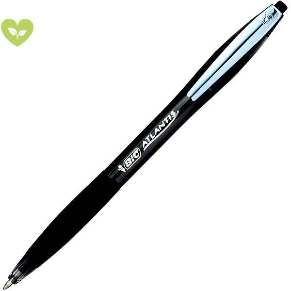 Bic Atlantis Soft 12pz Penna a Sfera Nero Tratto 1.00 mm