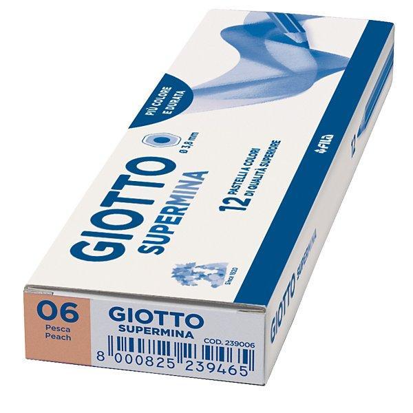 giotto giotto supermina 12 pz. pastelli colore pesca n. 06 - foto 1