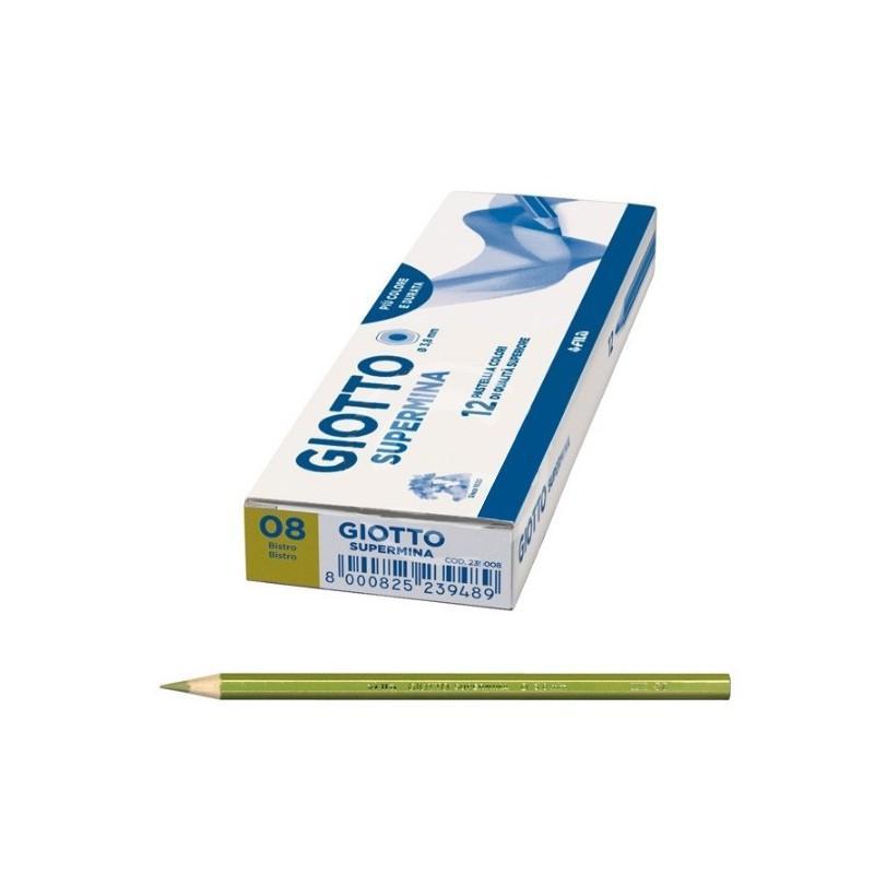 giotto giotto spermina 12 pz. pastelli colore bistro n. 08 - foto 1
