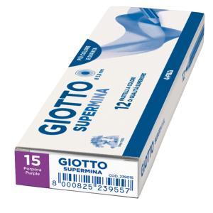 Supermina 12 pz. pastelli colore porpora n. 15