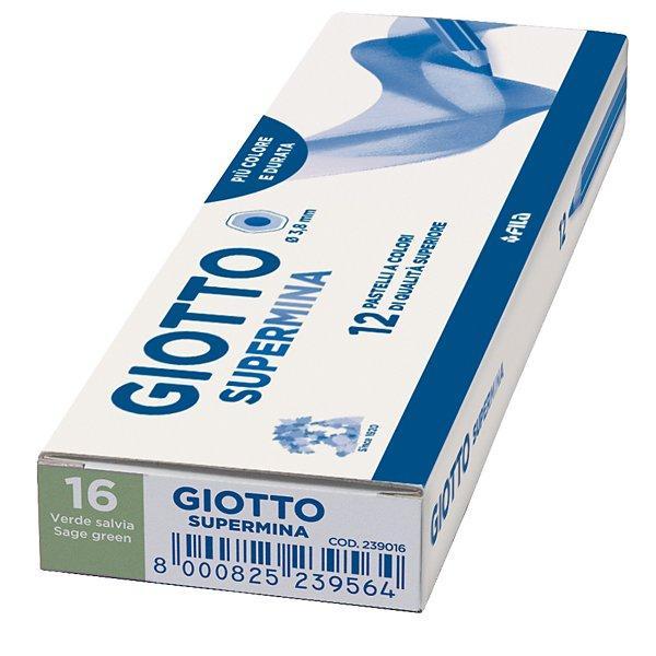 giotto giotto spermina 12 pz. pastelli colore verde salvia n. 16 - foto 1