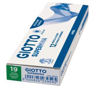 Spermina 12 pz. pastelli colore verde smeraldo n. 19