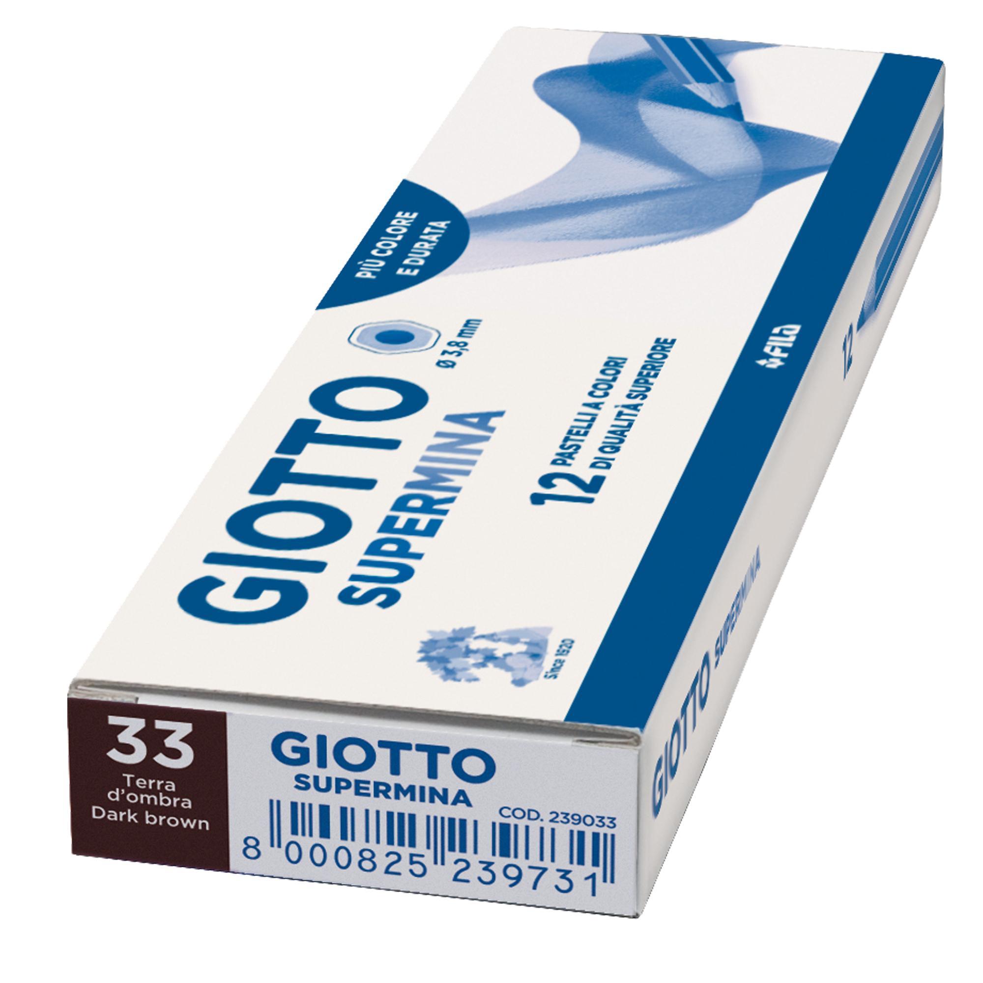 giotto giotto supermina 12 pz. pastelli colore terra d'ombra n. 33 - foto 1 giotto giotto supermina 12 pz. pastelli colore terra d'ombra n. 33 - foto 1