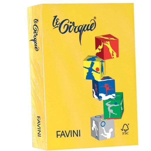 favini favini le cirque carta a4 80 gr/mq 500 fogli giallo zolfo forte - foto 1