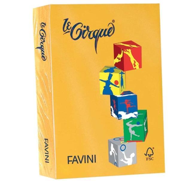 favini favini le cirque carta a4 80 gr/mq 500 fogli giallo oro forte - foto 1
