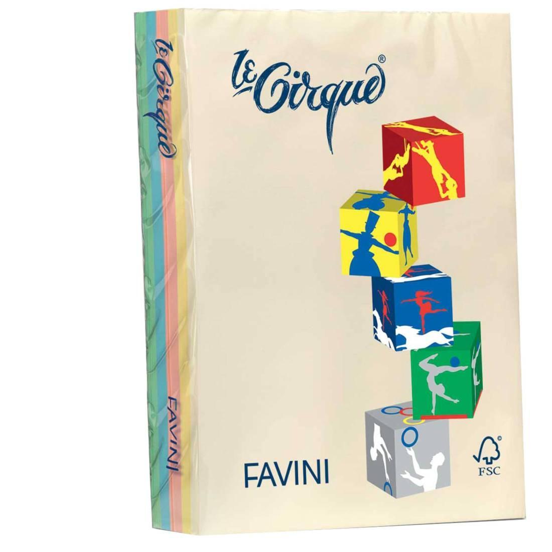 favini favini le cirque carta a4 80 gr/mq 500 fogli 5 colori assortiti pastello - foto 1 favini favini le cirque carta a4 80 gr/mq 500 fogli 5 colori assortiti pastello - foto 1