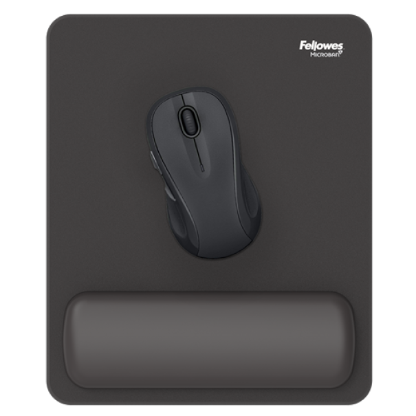 fellowes fellowes breyta mousepad con poggiapolsi nero tappetino mouse - foto 2