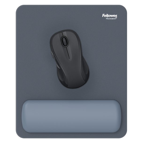 fellowes fellowes breyta mousepad con poggiapolsi blu marino tappetino mouse - foto 2