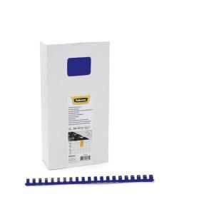 100 pz spirali in plastica per rilegare tonde ø 12 mm blu