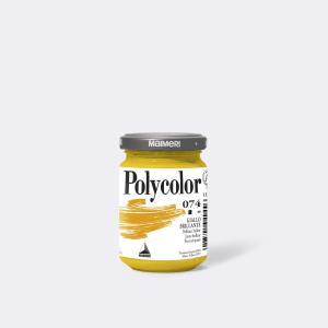 Polycolor acrilico 140 ml giallo brillante 074 barattolo in vetro