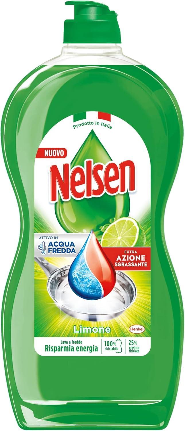 nelsen nelsen limone 12pz detersivo piatti 850ml confezione risparmio - foto 2