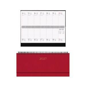 Planning settimanale madrid 29.8 × 10.5 cm rosso cardinale