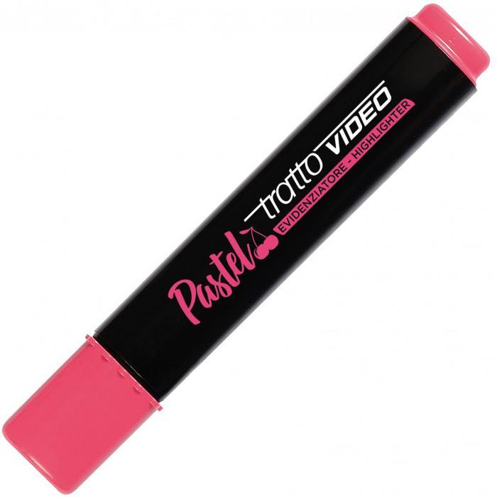 tratto tratto video pastel evidenziatore colore cherry red - foto 1 tratto tratto video pastel evidenziatore colore cherry red - foto 1