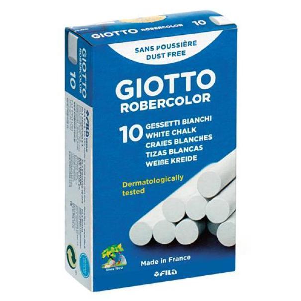 giotto giotto conf. da 10 gessetti bianchi per lavagna - foto 1