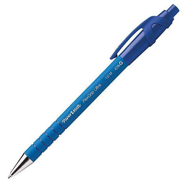 paper mate paper mate flexgrip ultra penna a sfera a scatto colore blu, punta media da 1,0 mm - foto 1 paper mate paper mate flexgrip ultra penna a sfera a scatto colore blu, punta media da 1,0 mm - foto 1
