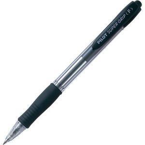 Super grip penna a sfera nera a scatto punta da 0,7 mm