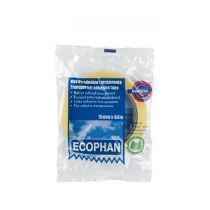 Nastro adesivo ecophan dimensioni mm 15 x 66 mt trasparente